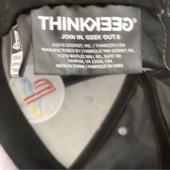 Play Station Baseball Cap Hombre Gray Logo SnapBack Adjustable Geek Cap OS EUC - Picture 8 of 9